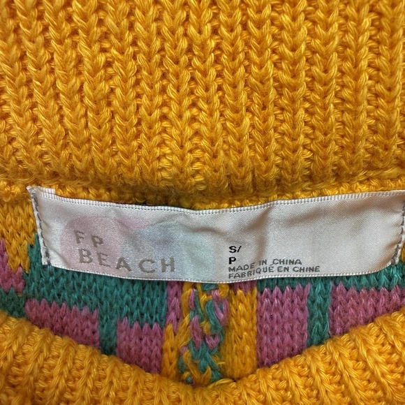 Free People Beach Malibu Shorts Poppy Fields Size S Sweater Shorts - Picture 3 of 5